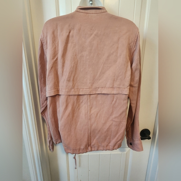 Rails | Rowen Collins Anorak Military Linen Blend in Rose Dust | Sz M | Like New - Picture 7 of 10